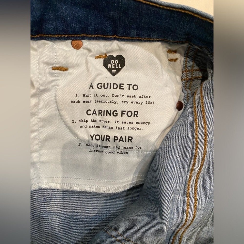 Madewell 10" High-Rise Skinny Jeans in Hanna Wash size 26 - Picture 10 of 10